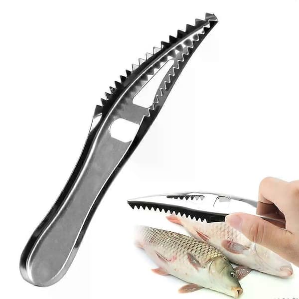 Stainless Steel Fish Scale Remover, Kitchen Tool for Removing Fish Scales, Fish Skin Cleaning Scraper