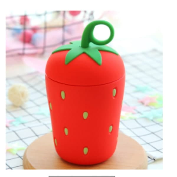 Cartoon Glass Water Bottle Kids Creative Strawberry