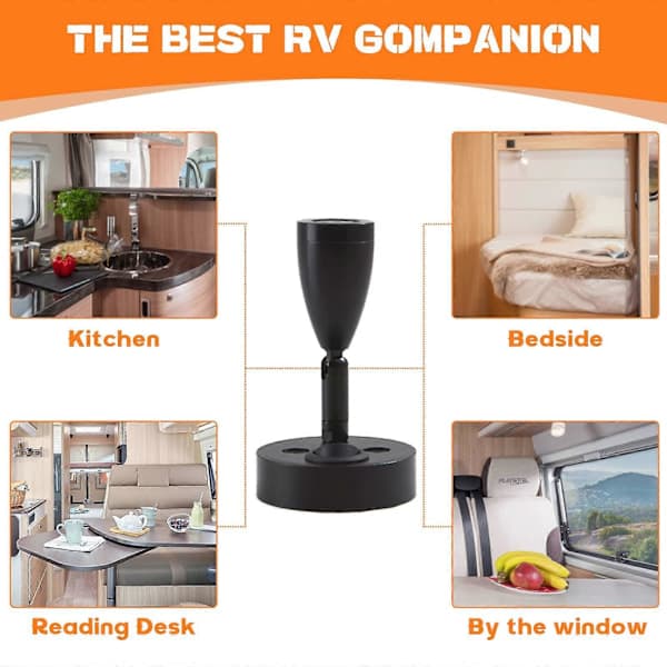 Delar LED Reading Lights Spotlight 12V Dimmable Switch Wall Bedside Lamp Interior Lamp RV 6000K White for RV