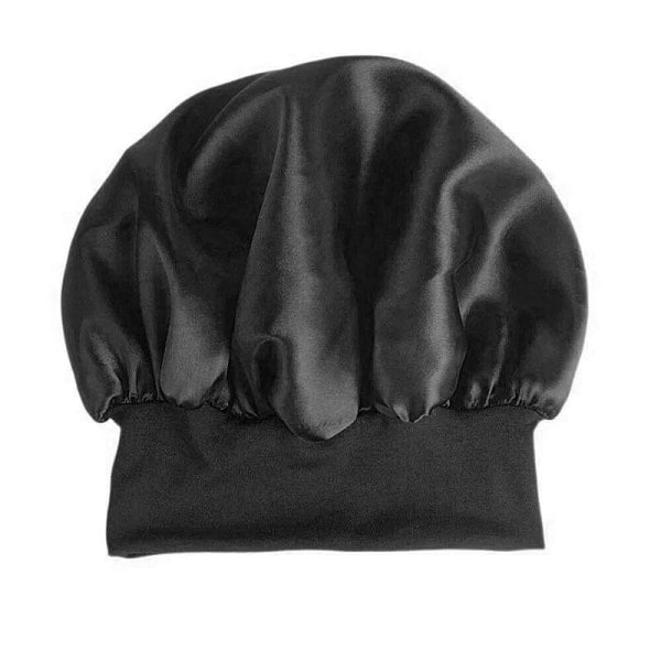 (Easter Campaign) High-quality sleeping cap - Protects your hair while you sleep Black one size