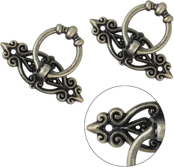 10 Pcs Vintage Drawer Knobs Handles with Screws (65*46mm), A