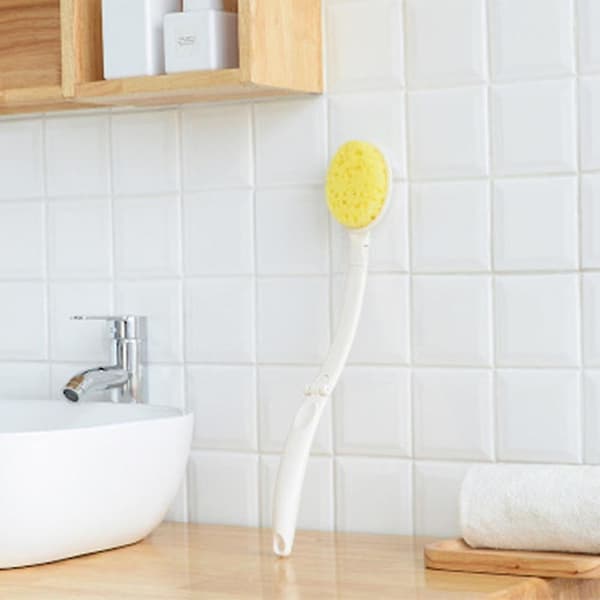 Long Handle Bathroom Brush Set, 3-in-1 Foldable Shower Brush