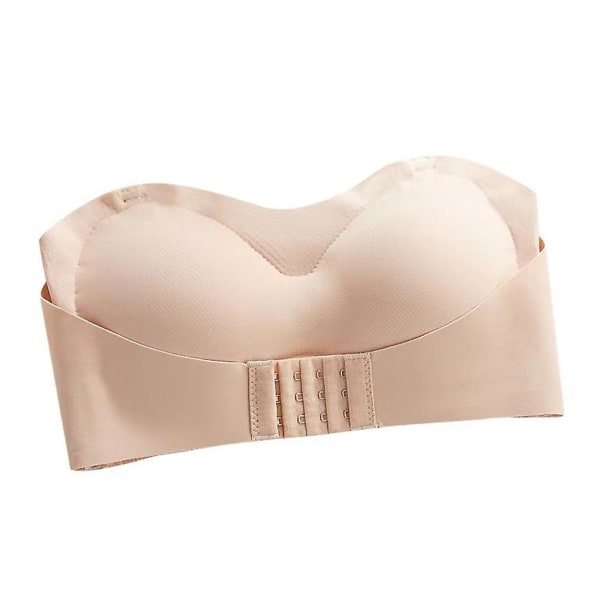 Grimekjoler Dame Bandeau BH One Shoulder Sports BH BH Ryggløse Kjoler Usynlig Braskin colo skin colour 27X20X3CM