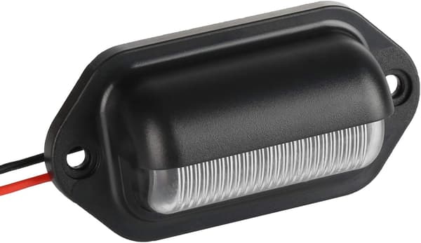 wxsp LED nummerpladelys, 6 SMD lysdioder, nummerpladelys til 12V / 24V bil, trailer, lastbil, campingvogn, 2