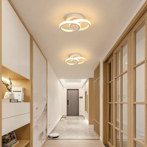 Moderne LED-loftlampe 20W LED-loftlampe Enkelt dobbelt cirkelkryds