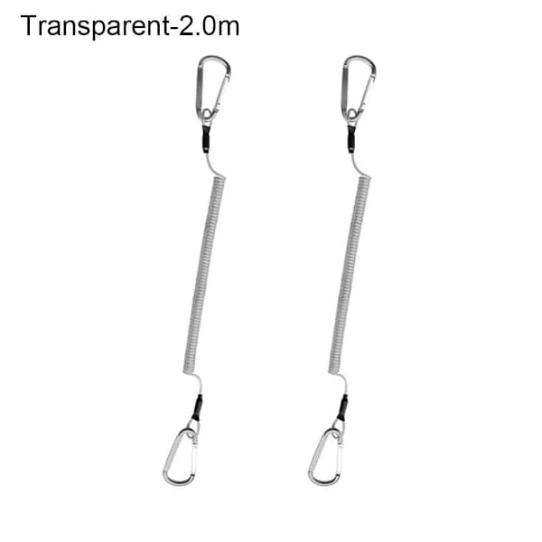 Elastiska fiskelinor med fjäder TRANSPARENT 2.0M 2.0M Transparent 2.0m-2.0m[XJ]