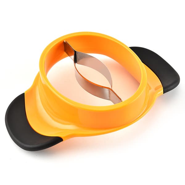 Mangokutter - 1 rustfri fruktkutter - Oransje og svart