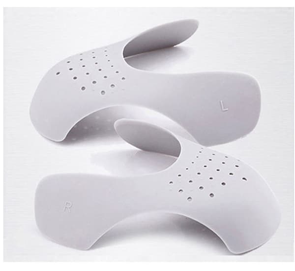 (Kvinner S, hvit) Skobeskytter Sneaker Athletic Anti Crease