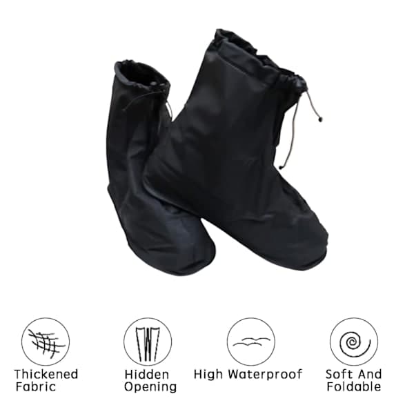 Waterproof Shoe Covers, Rainproof Shoe Covers, Reusable Non-Slip Shoe Covers (L)