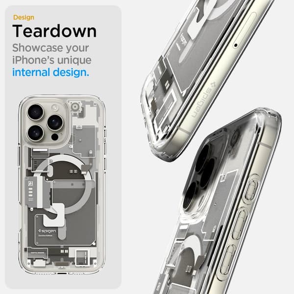 Ultra Hybrid MagFit Deksel for iPhone 16 Pro, Kompatibelt med MagSafe-tilbehør - Zero One Natural