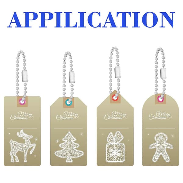 5-piece ball chain set for vertical blinds, includes clips for easy replacement of roller and Roman blinds