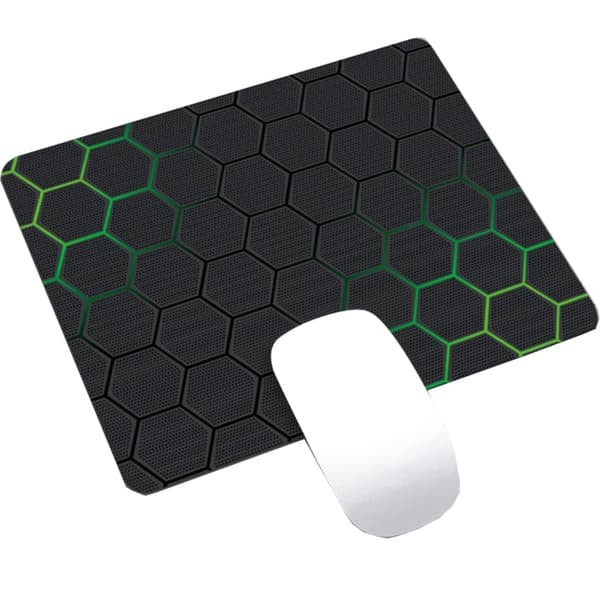 x Skridsikker Gaming Musemåtte til Alle Typer Mus (26 x 21 cm) (Sort Grøn)