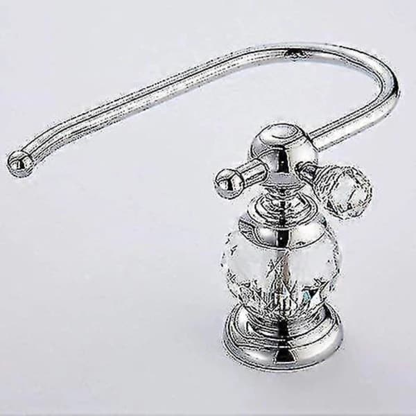 Crystal Series Toiletpapirholder i messing, poleret krom-Yvan