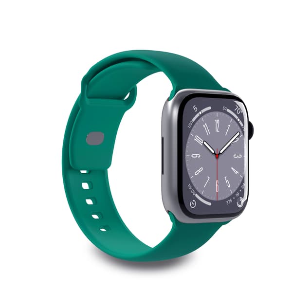 Silikone urrem til Apple Watch 42–44–45-49 mm, ver. scu. Grön