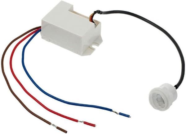 PIR Rörelsesensor 360 Grader Automatisk Timer Hem AC 3-Trådsbrytare Ljuskontroll Justerbar för 220V Vit