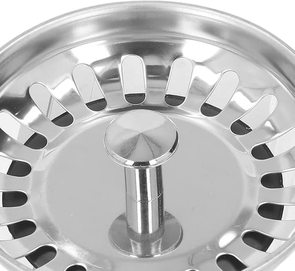 Afløbsfilter i rustfrit stål til køkken, anti-tilstopning, universalfilter til vask 78mm