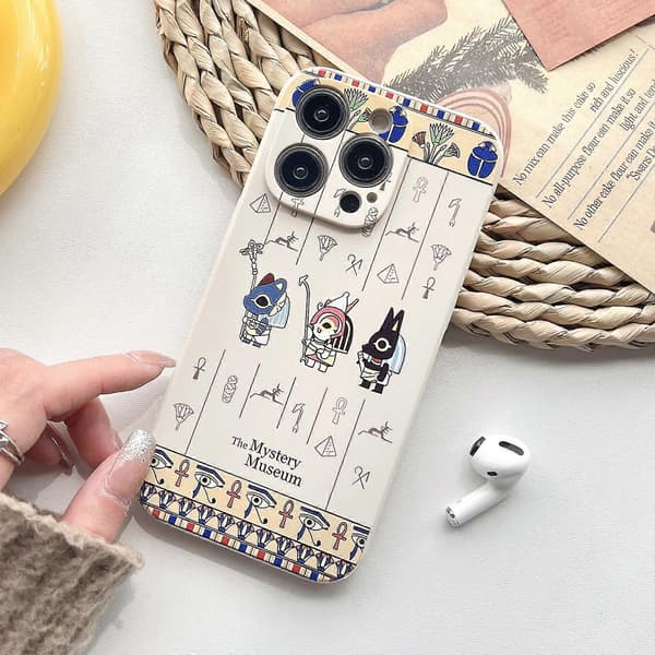 Flydende silikonecover med lige kanter til iPhone 14 Pro