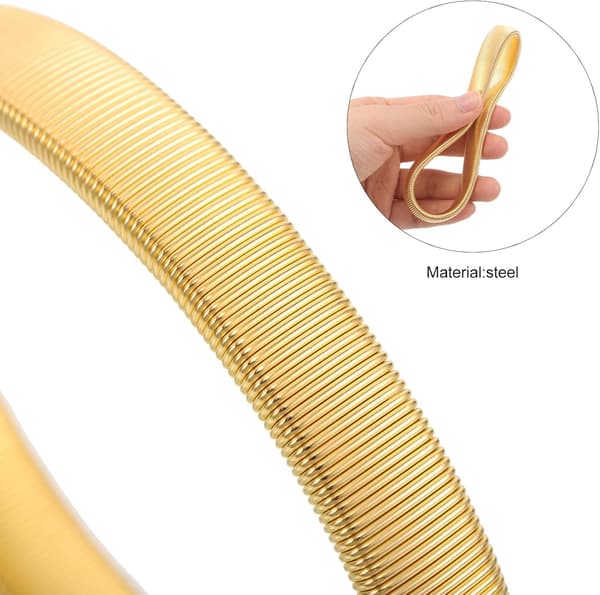 6st Justerbara Metallskjortärmhållare Elastiska Armband för Män