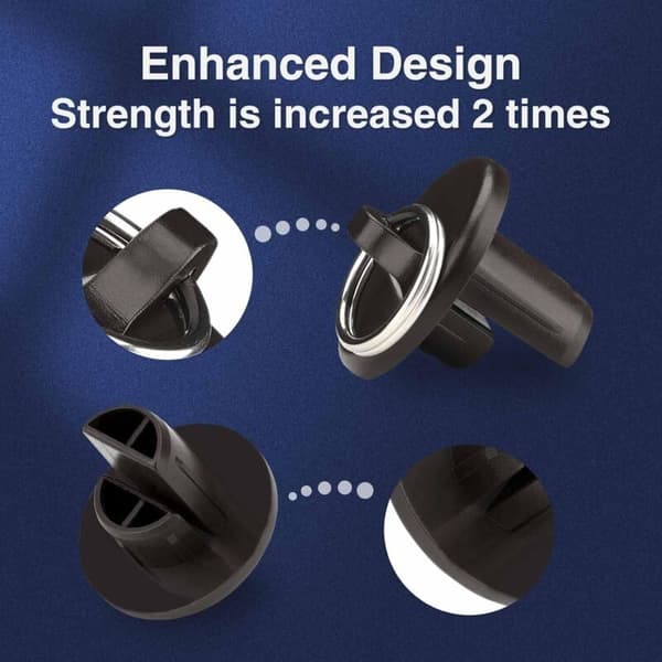 Coolaroo Shade Repair Kit - 2-Pack End Loop Buckles for Outdoor Roller Blinds - Brown