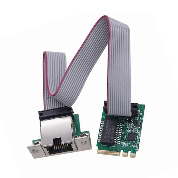 M.2 A Key ja E Key -sovitinkortti yhdelle RJ45-portille 10/100/1000Mbps