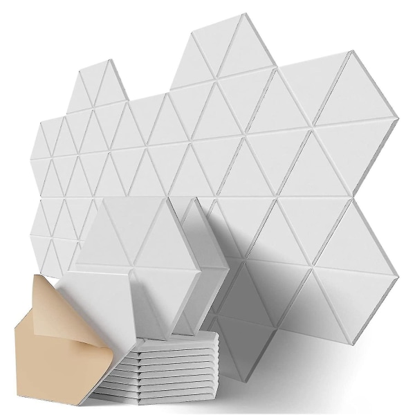 Självhäftande Akustikpaneler 12x10x0.4 tum, 3D Texturerad Ljudisolerande Skumpanel Med Hög Densitet (1