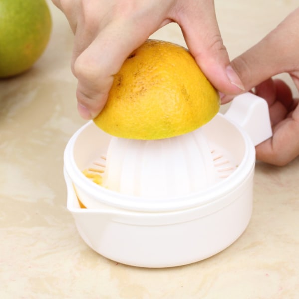 Køkken Manual Juicer Orange Citron Squeejer Plastic Frugtværktøj Mini Portable Citrus Blender (Farve: Som vist, Størrelse: OneSize)