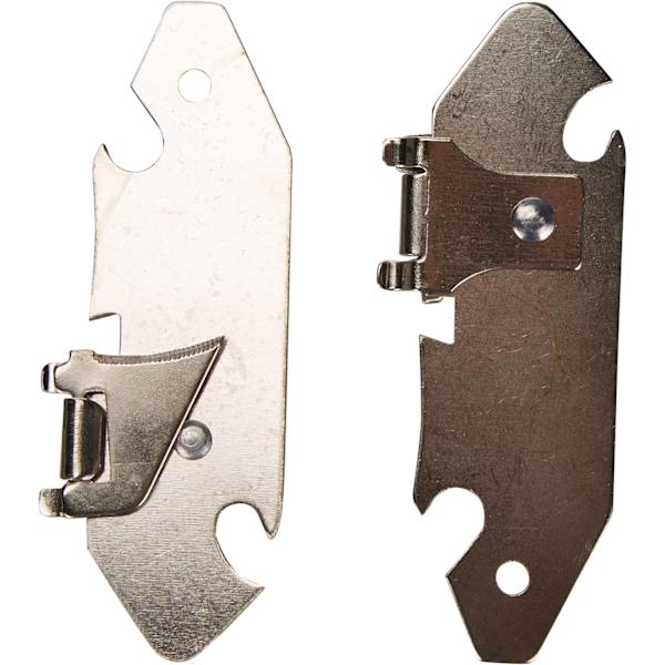 Dåseåbner 2 stk, RUSTFRIT STÅL, Sølv, 9 x 1 x 3 cm