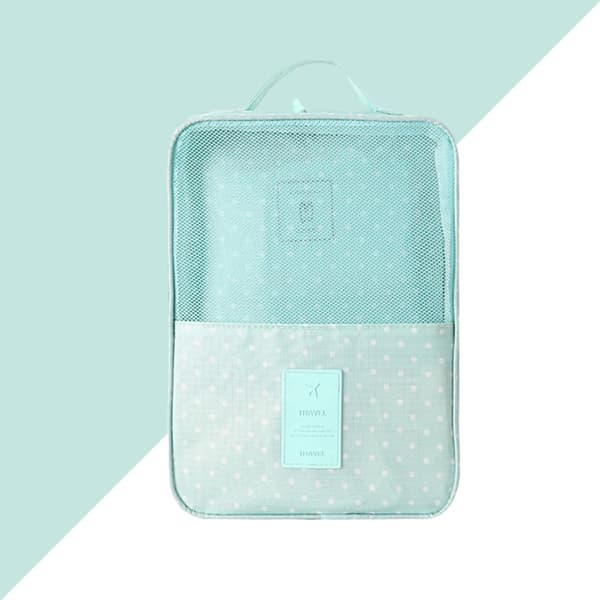 Polyester Organizer Reise Skolagringsveske, Tolags for Sko
