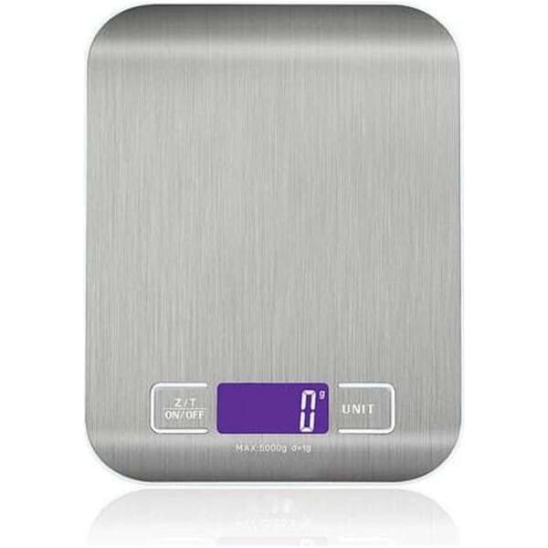 Digital køkkenvægt – 5000g/1g høj præcision med LCD-baggrundsbelysning & tarafunktion