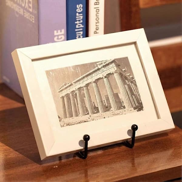 3 stk Bordstaffelier Maleri Bilde Displaystativ Fotoramme Staffeli Plate Displaystativ