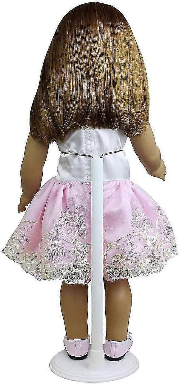 3-pack vita justerbara dockställ för 35-46 cm babydockor displayhållare