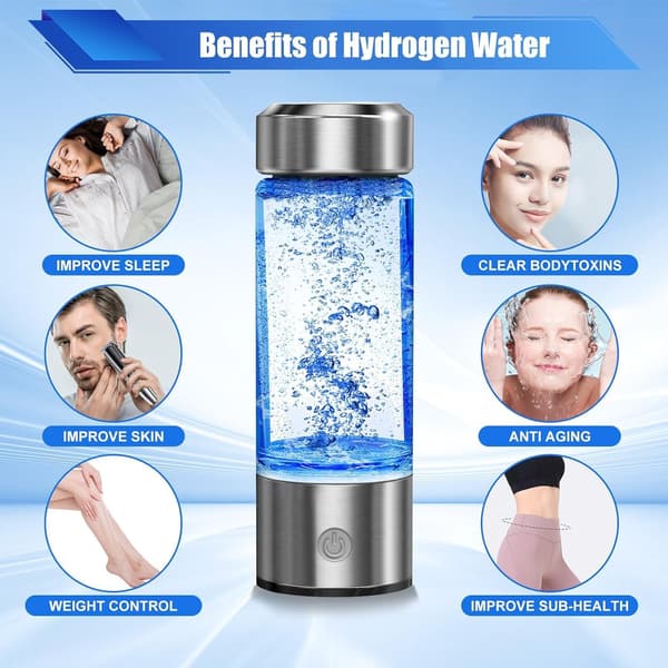 Portable Hydrogen Water Bottle Generator, Rechargeable Hydrogen Water Machine.