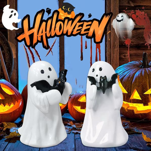 QQ-Halloweendekorasjon, Spøkelse Harts Flaggermus Figurin