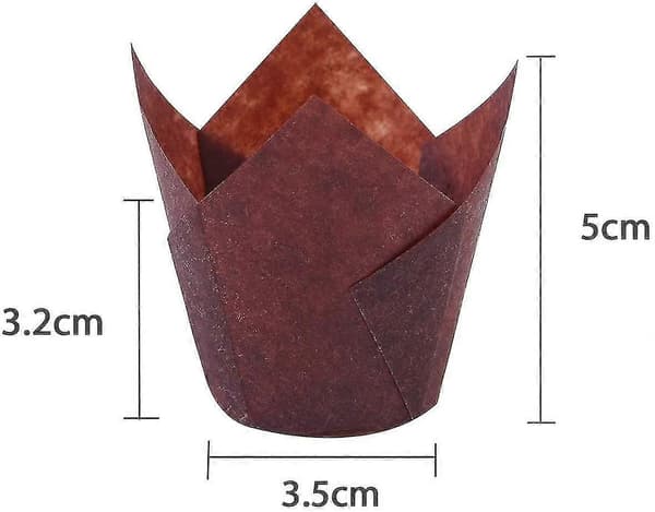 150 stk. Mini Bageforme Tulip Bageforme Muffinsforme