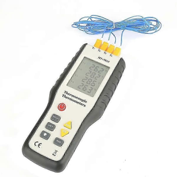 HT-9815 4-kanals K-typ digital termoelementsensortermometer