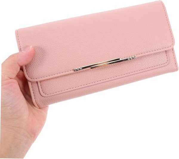 Women's Wallet with Multiple Card Slots RFID Card Holder Compact PU Leather Women's Handbag Portable Wallet