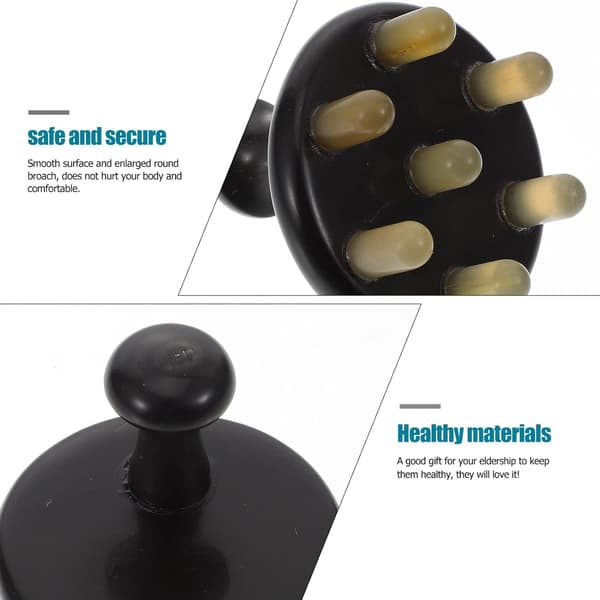 Natural Yak Ox Horn Comb Massage Comb for Meridian Head Massage