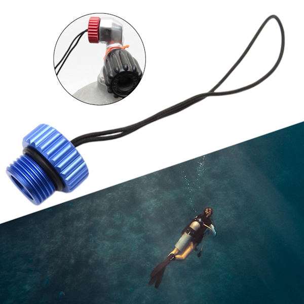 2 stk Scuba Diving Tank Valve Støvpropp, Bærbar Vannsport Beskytterhette Utstyr for Førstetrinns Regulator