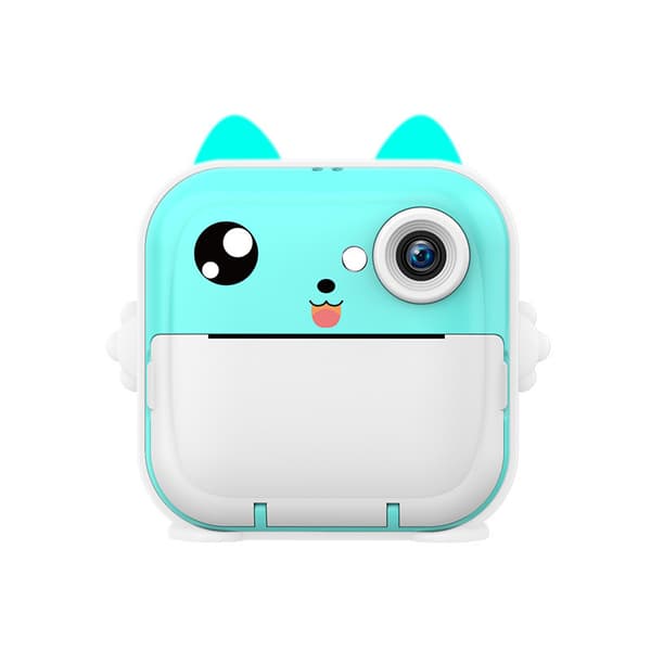 (Blå) Instax-kamera för barn, digital utskrift, 2,4-tums skärm