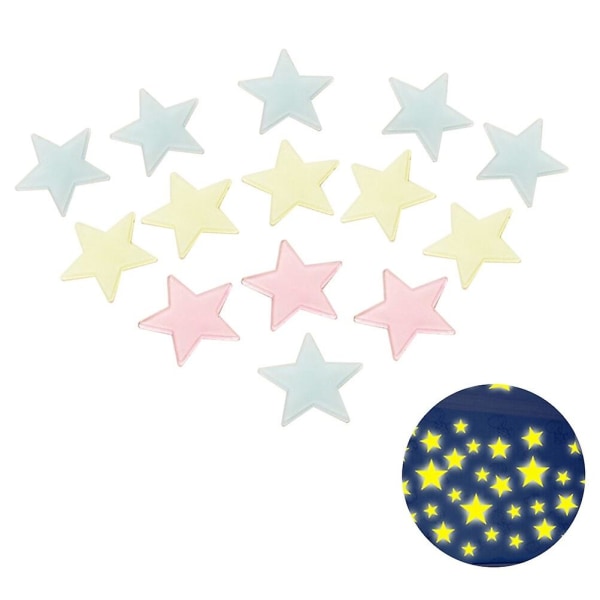 150 Pcs Decorative Ceiling Tiles Stars Stickers Space Glow Stickers Luminous Stereo Wall Stickers Gl