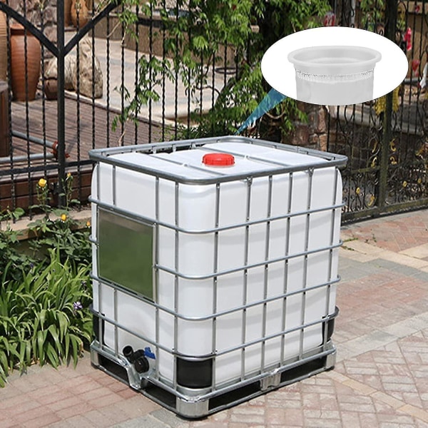 4 stk Nylon IBC Filter, Reservefilter IBC, IBC Filter til Regnvandstank IBC 1000 Liter, Vaskbar IBC Filter, Dækseltilslutning
