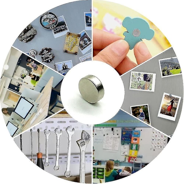 Bazhou Extra Strong Magnets, Luokan N35 Neodyymimagneetti Valkotaululle, Jääkaapille, Pintaululle Ja DIY-Kuville (40kpl, Hopea)