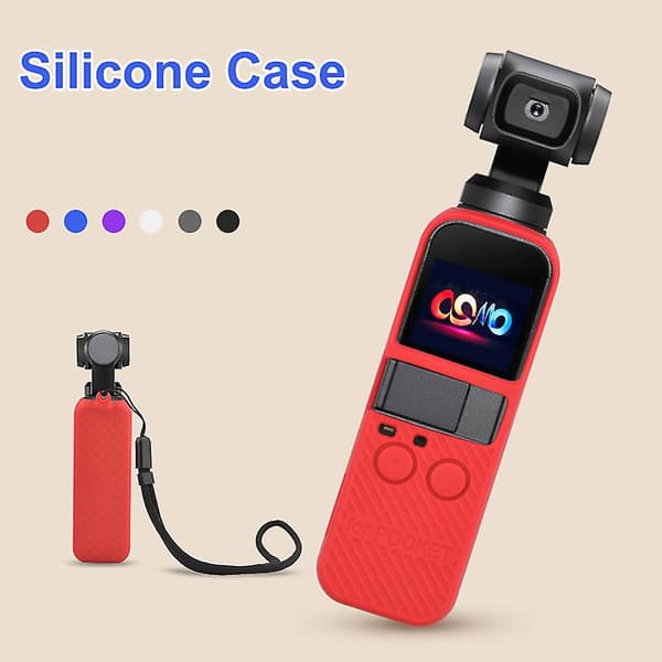 Protective Silicone Case with Lanyard for Osmo Pocket Gimbal Camera