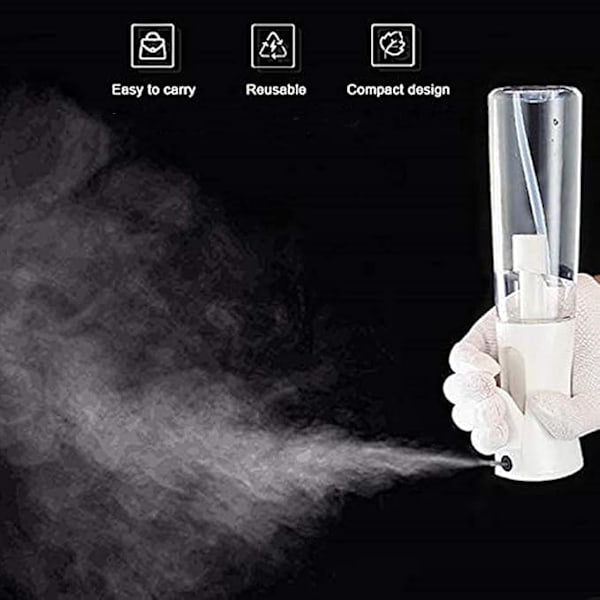 Hårsprayflaska, 300 ml Kontinuerlig Vatten Mister Sprayflaska Tom Fin Dimma Salong Frisörsprayflaska för Lockigt Hår, Växter, Husdjur, H