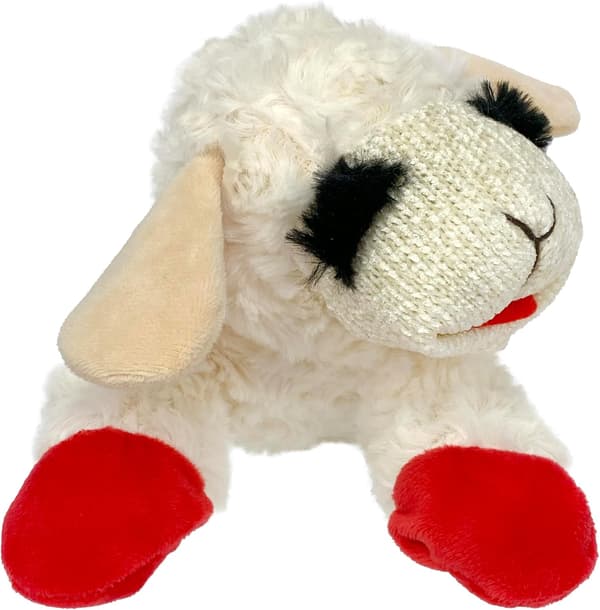 Blød hundelegetøj, Lambchop, 10 \" Regular, Hvid, Stor