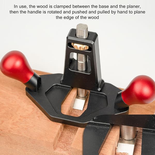 Planer, Fine and Precise Hand Plane, Woodworking Hand Planer with Depth Stop and Base Hole, DIY Carpentry Industry