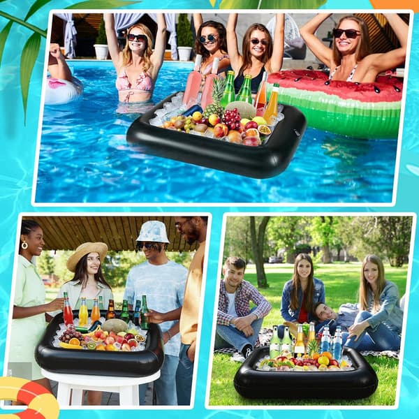Floating Pool Bar Tray, Pool Buoy, Floating Cup Holder for Parties, Celebrations, and Beaches