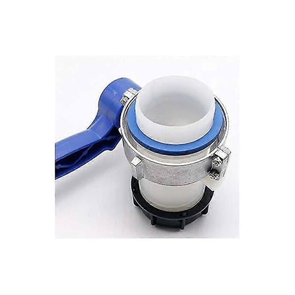 Butterfly valve with floating aluminum ring S60x6 for 1000 liter IBC container 75mm