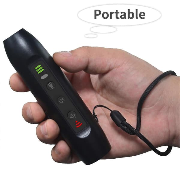Ultrasonic Dog Repeller 3 Modes Portable Rechargeable Dog Driving Device with Intelligent High Brightness