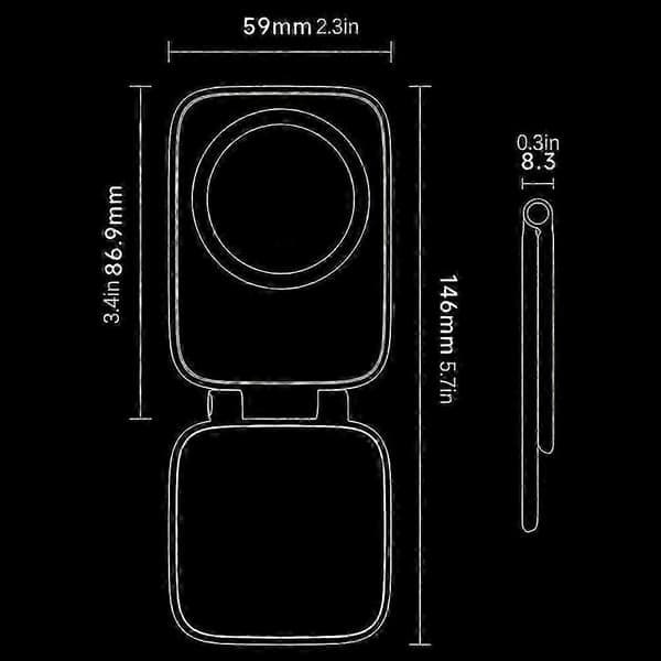 Ultrathin Magnetic Phone Holder - Foldable Shockproof Adjustable Magnetic Car Phone Holder